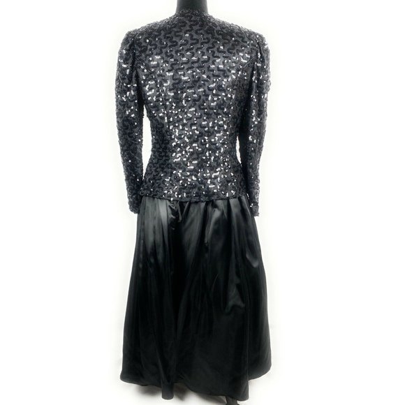 Vintage Cheryl Kaye 2 Piece Skirt Suit Sequin - Picture 7 of 10